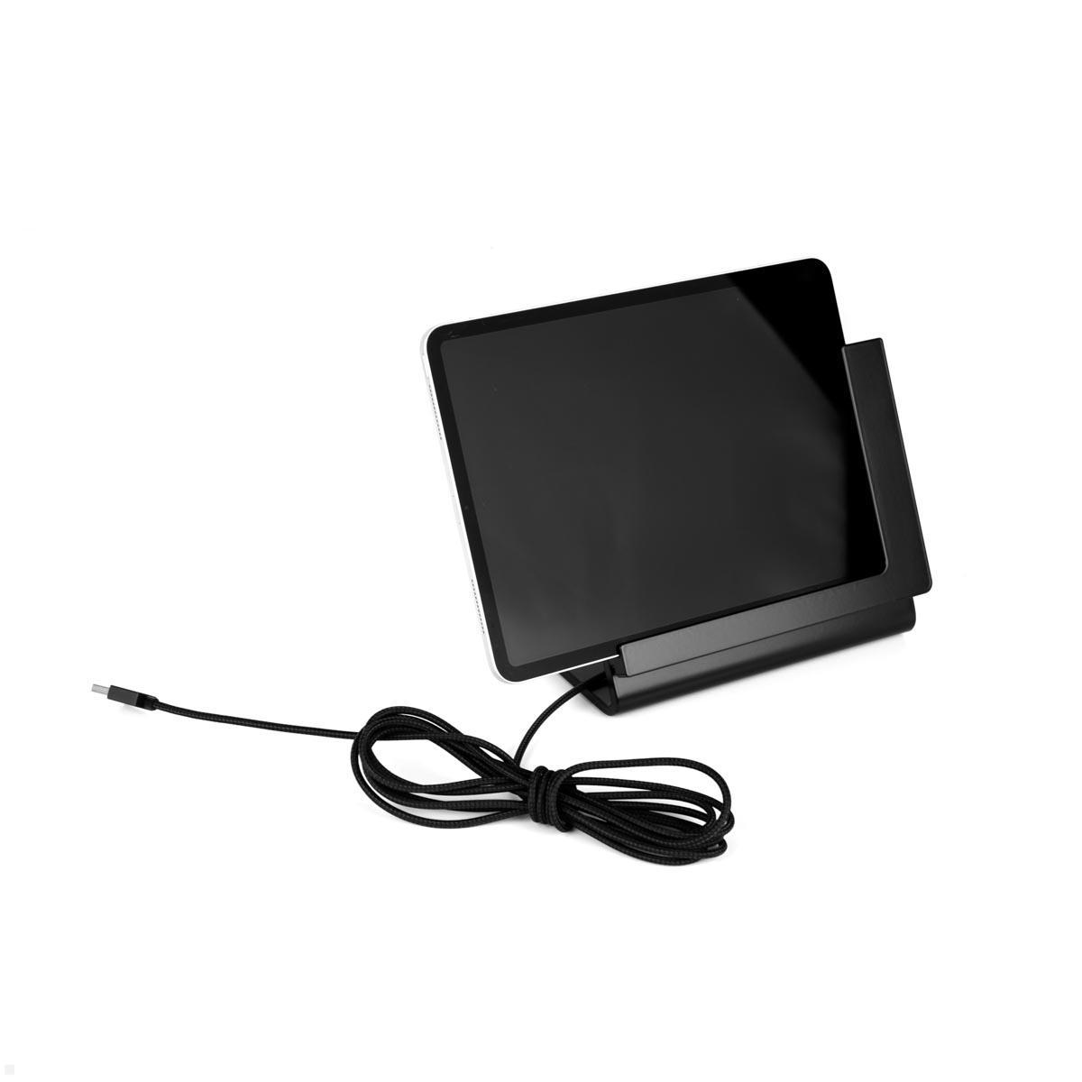 TabLines TTP009B Tabletständer Tisch Plug für iPad Air 11 (M2), schwarz Ansicht TabLines TTP009B Tabletständer Tisch Plug für iPad Air 11 (M2), schwarz Ansicht