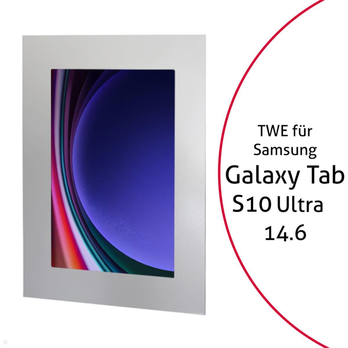 TabLines TWE123S Tablet Wandeinbau für Samsung Tab S10 Ultra 14.6, silber TabLines TWE123S Tablet Wandeinbau für Samsung Tab S10 Ultra 14.6, silber
