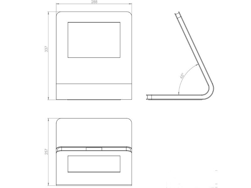 TabLines TTS028 Design Tablet Stand für Apple iPad 5 (2017) Maße TabLines TTS028 Design Tablet Stand für Apple iPad 5 (2017) Maße