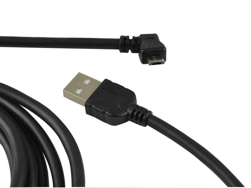 TecLines TUC005B USB Kabel 5m von Micro-B-Stecker 90° gewinkelt auf Typ A Stecker TecLines TUC005B USB Kabel 5m von Micro-B-Stecker 90° gewinkelt auf Typ A Stecker