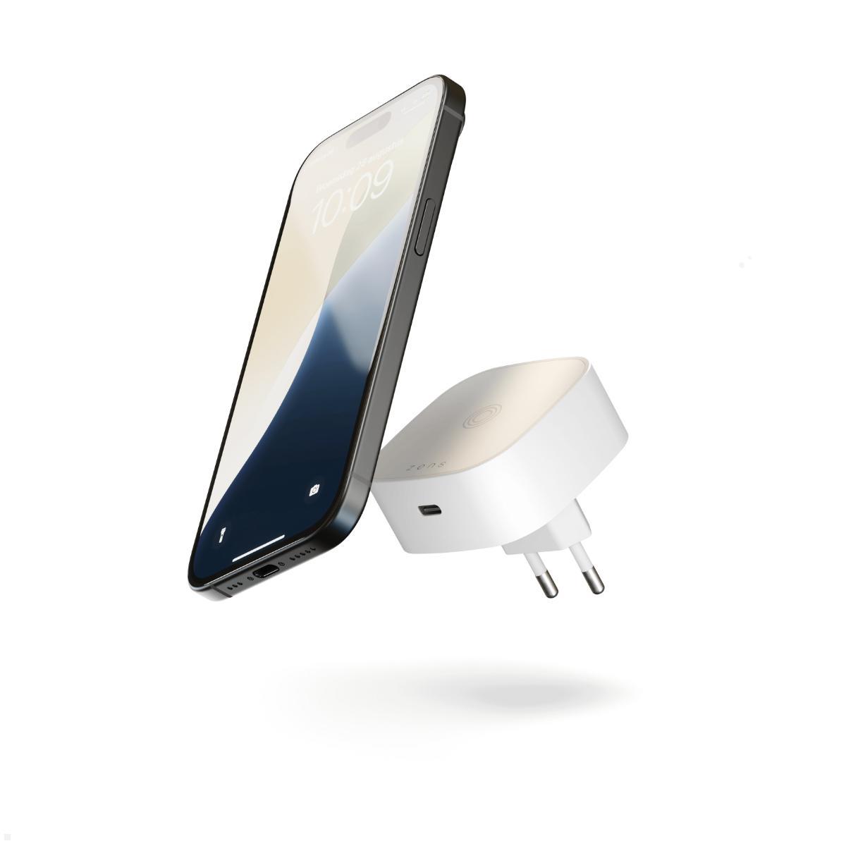 Zens ZESC18W/00 Wireless Charging Stecker, weiß Beispiel Zens ZESC18W/00 Wireless Charging Stecker, weiß Beispiel