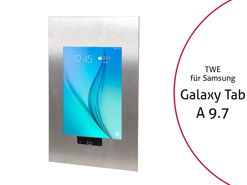 TabLines TWE011E Tablet Wandeinbau für Samsung Tab A 9.7, Edelstahl TabLines TWE011E Tablet Wandeinbau für Samsung Tab A 9.7, Edelstahl