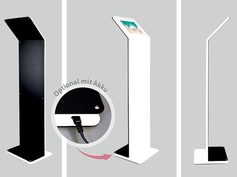 TabLines TBS064 Design Tabletständer quer mit Akku, iPad 9.7 (2018) Ansicht TabLines TBS064 Design Tabletständer quer mit Akku, iPad 9.7 (2018) Ansicht