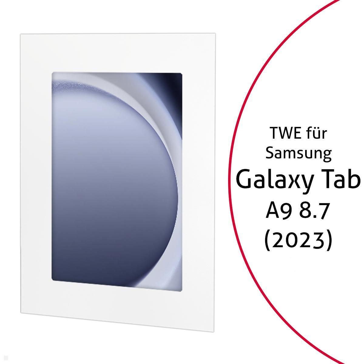 TabLines TWE113W Tablet Wandeinbau für Samsung Tab A9 8.7, weiß