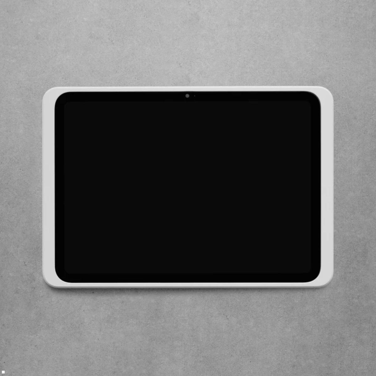 Displine Dame Wall 2.0 Wandhalter Apple iPad Air 4/5 (10.9) und Pro 11, weiß Ansicht frontal Displine Dame Wall 2.0 Wandhalter Apple iPad Air 4/5 (10.9) und Pro 11, weiß Ansicht frontal