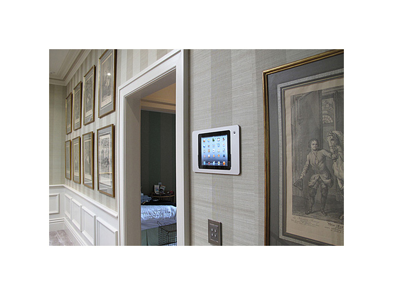 iRoom iDock iPad 4 Dockingstation Motor 230V Querformat Alu, weiß