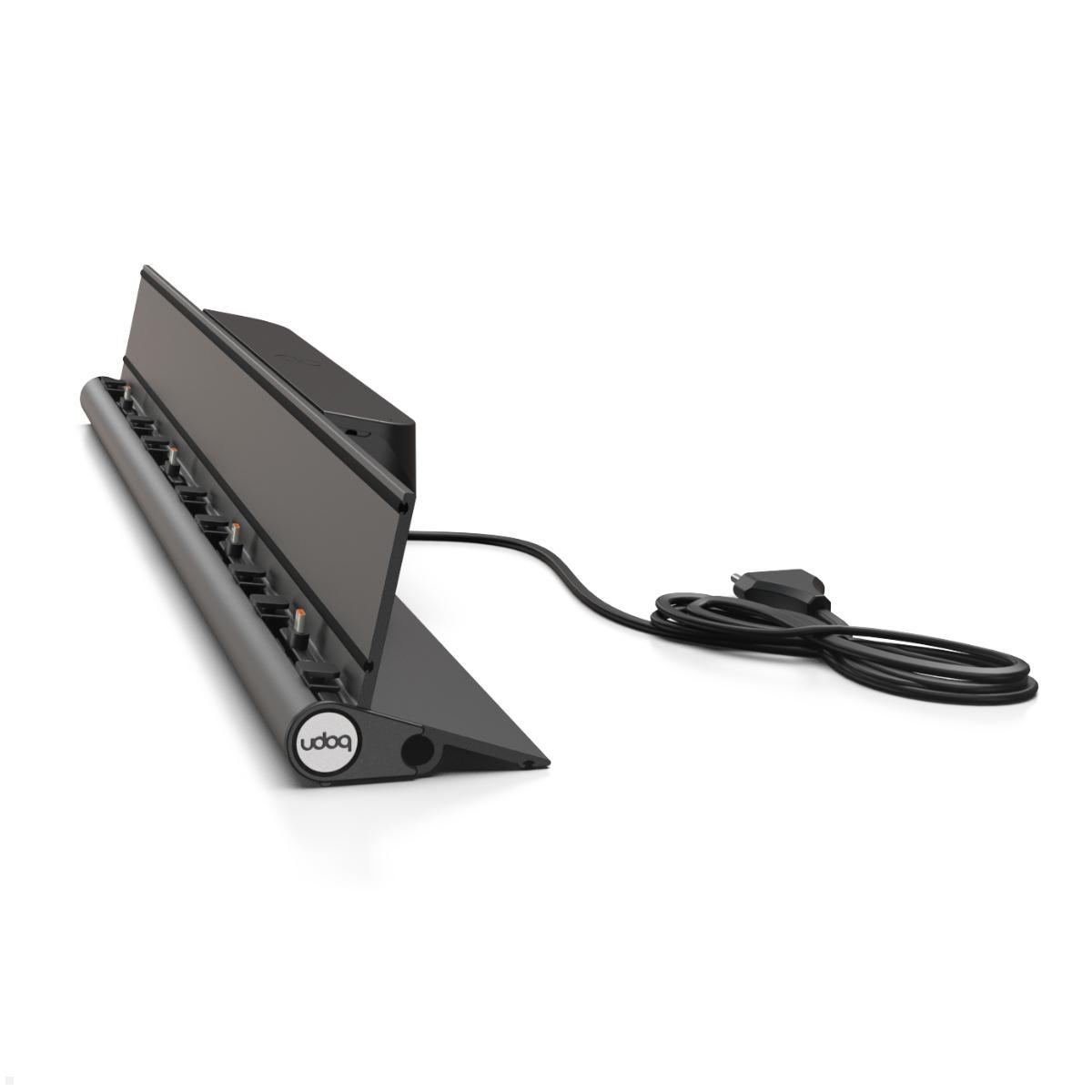 udoq 700 Ladestation für 4 Tablets – Anwendungsbeispiel Schreibtisch