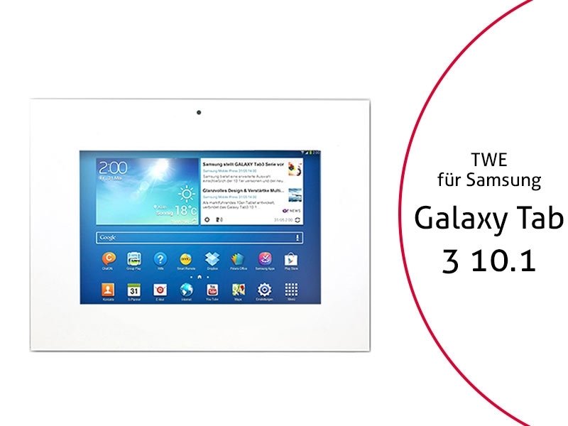 TabLines TWE003W Tablet Wandeinbau für Samsung Tab 3 10.1 DS, weiß TabLines TWE003W Tablet Wandeinbau für Samsung Tab 3 10.1 DS, weiß