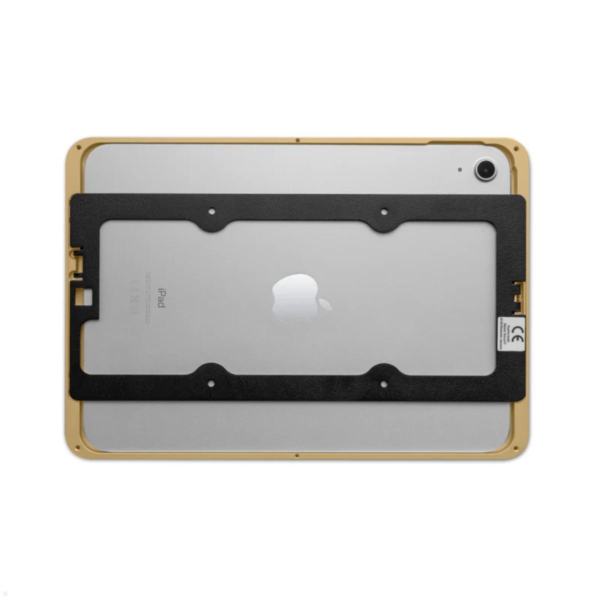 Displine Dame Wall 2.0 Wandhalter Apple iPad 10.9 (10. Gen.) mit USB-C, Gold eloxiert Einsatz Tablet Displine Dame Wall 2.0 Wandhalter Apple iPad 10.9 (10. Gen.) mit USB-C, Gold eloxiert Einsatz Tablet