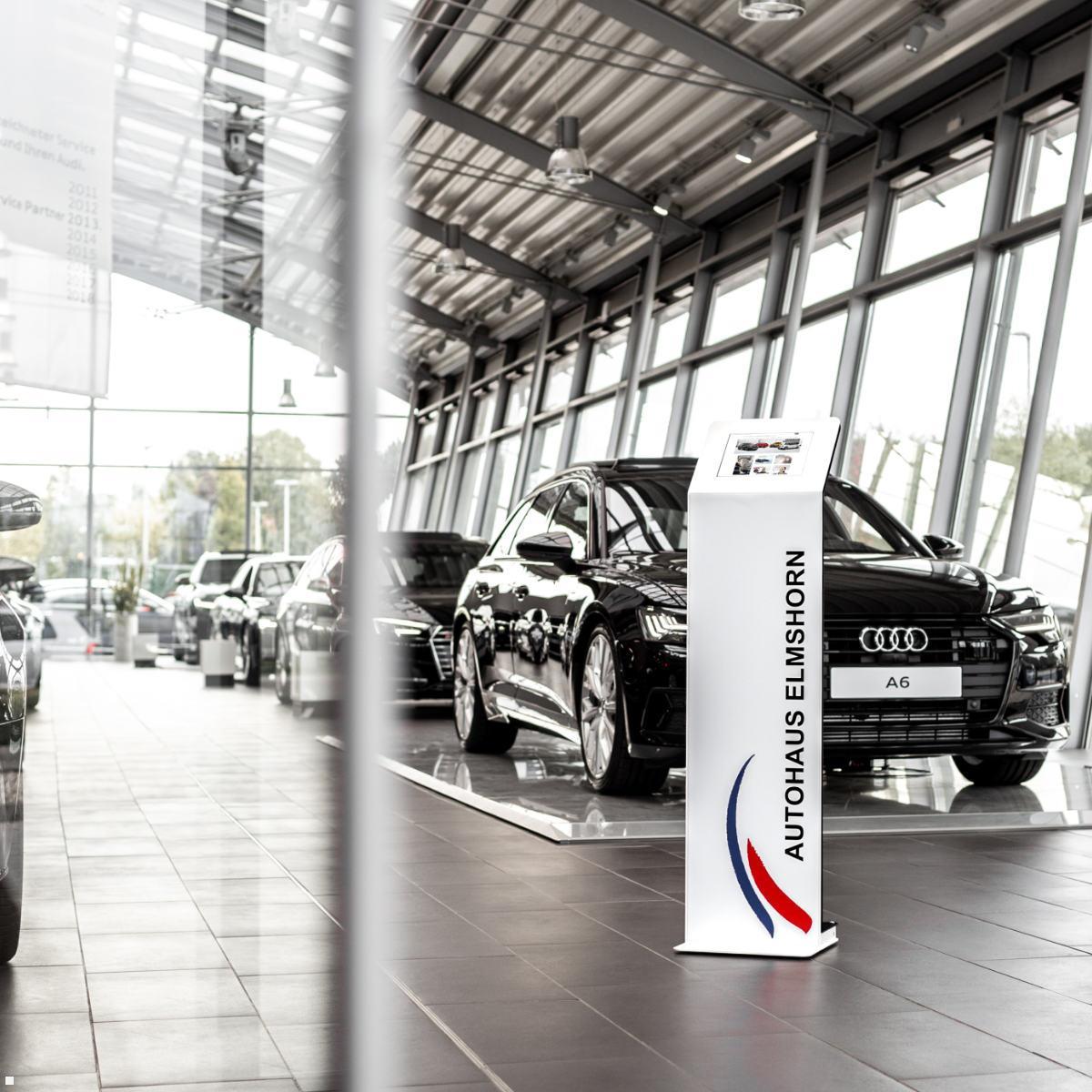 TabLines TBS121 Design Tabletständer quer für Samsung Galaxy Tab A9+ 11.0, Auto Konfugurator