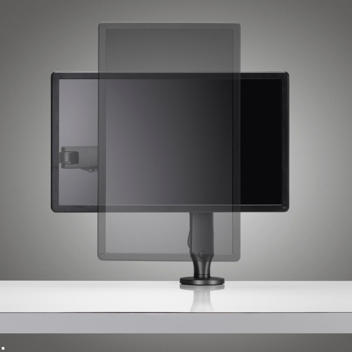 Monitor Tischhalterung mit Tischklemme CBS Ollin in Schwarz, Pivot Monitor Tischhalterung mit Tischklemme CBS Ollin in Schwarz, Pivot