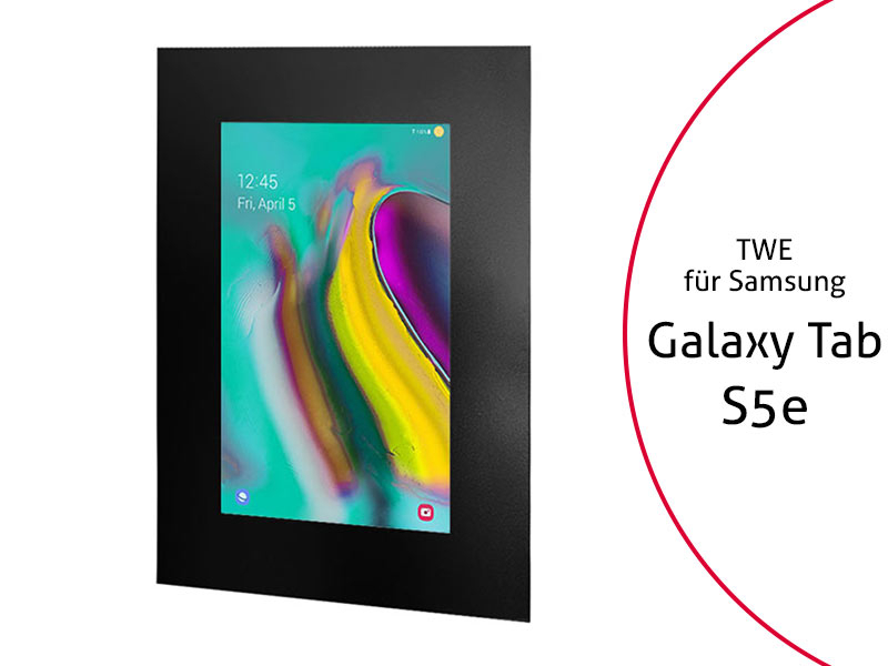 TabLines TWE085B Tablet Wandeinbau für Samsung Tab S5e, schwarz TabLines TWE085B Tablet Wandeinbau für Samsung Tab S5e, schwarz