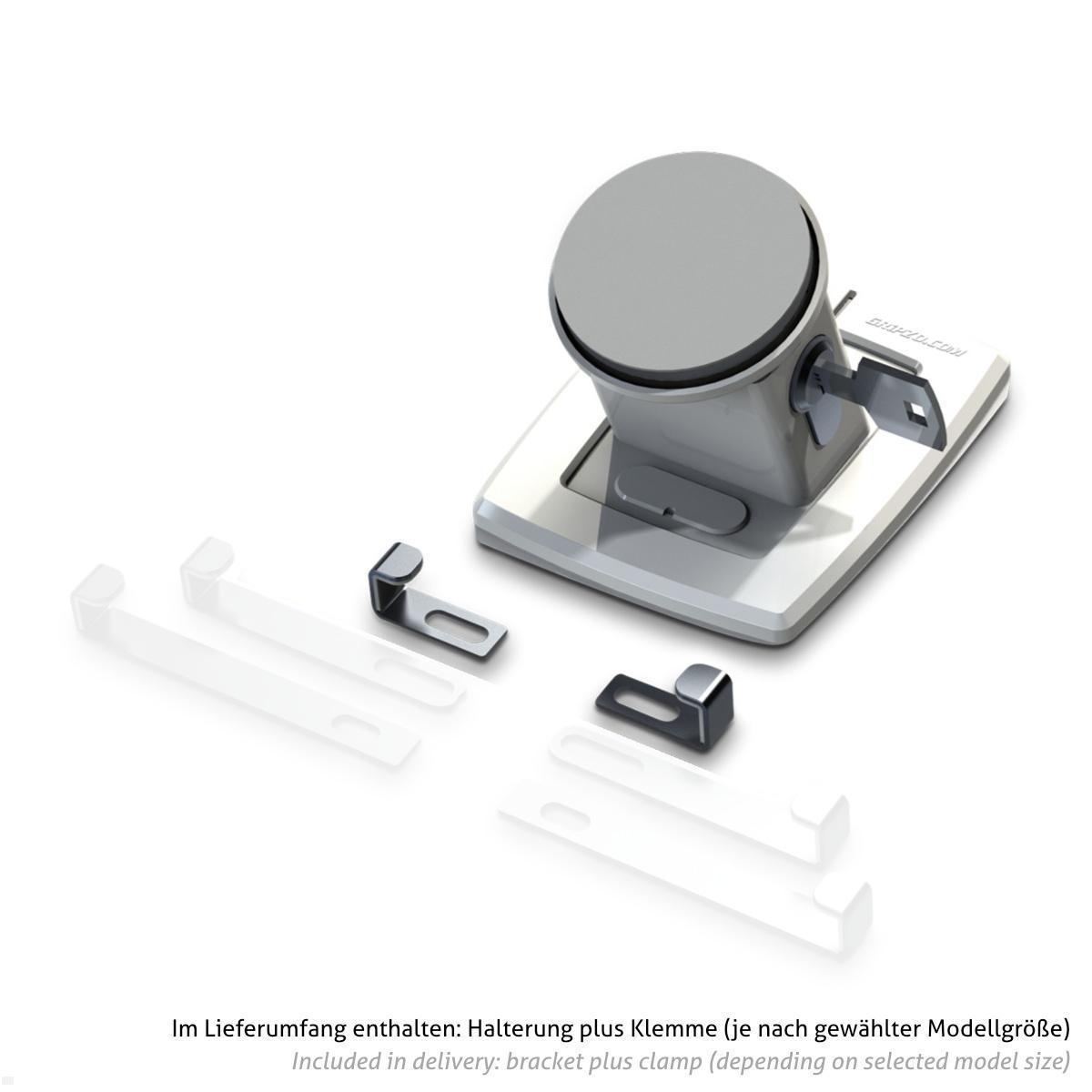 Gripzo V3 Slim Smartphone Tischhalterung 3,5  bis 6,7 Zoll, Diebstahlschutz, Lieferumfang Gripzo V3 Slim Smartphone Tischhalterung 3,5  bis 6,7 Zoll, Diebstahlschutz, Lieferumfang