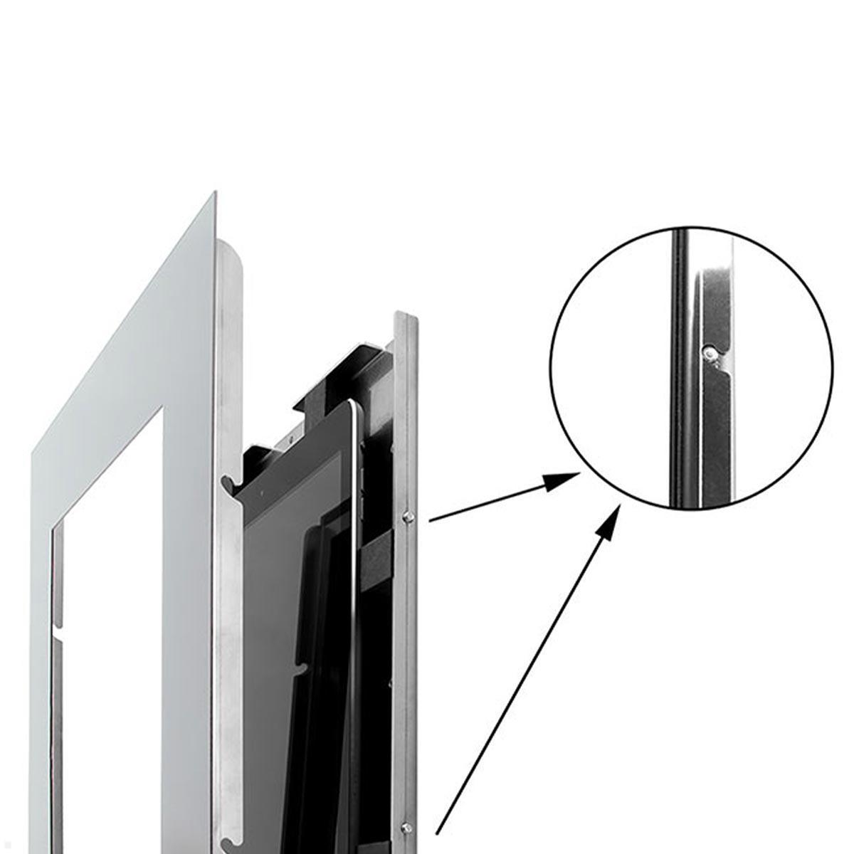 TabLines TWE110S Tablet Wandeinbau für Samsung Tab S9 11.0, silber, Einhängen des Frontcovers TabLines TWE110S Tablet Wandeinbau für Samsung Tab S9 11.0, silber, Einhängen des Frontcovers