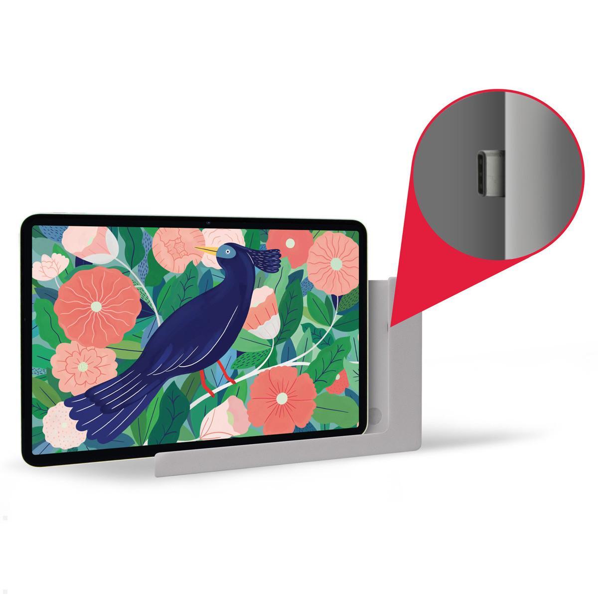 TabLines TWP035S Wandhalterung für Samsung Tab A9+ 11.0 (2023), USB-C Anschluss, Laden  TabLines TWP035S Wandhalterung für Samsung Tab A9+ 11.0 (2023), USB-C Anschluss, Laden