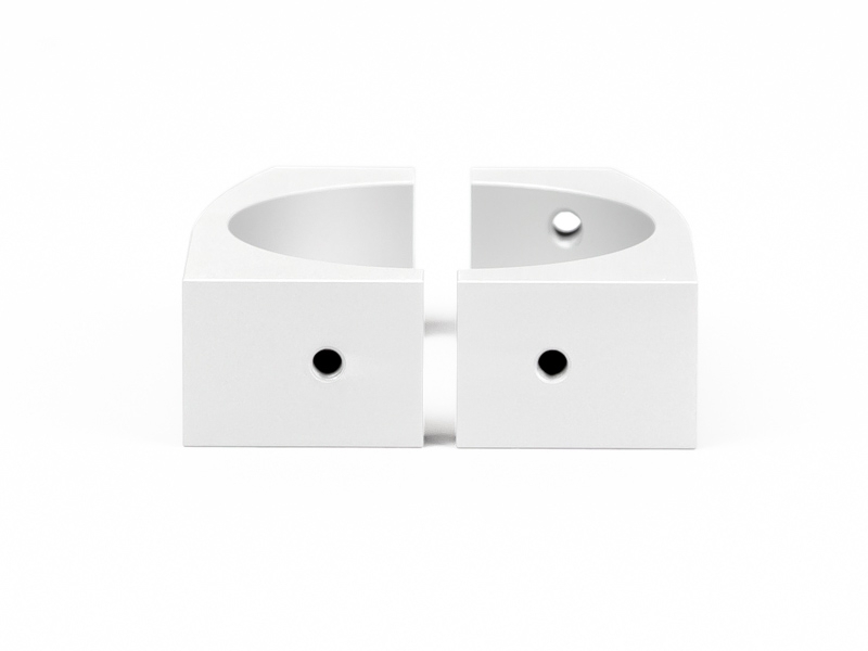 MonLines MBR35W Befestigungsring für Säulen 31-35mm weiß back MonLines MBR35W Befestigungsring für Säulen 31-35mm weiß back