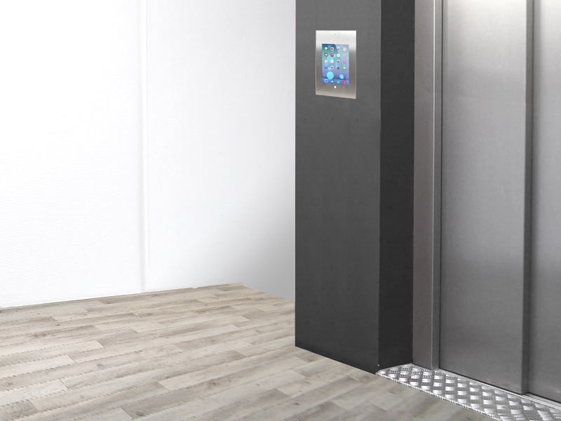 TabLines TWE043E Tablet Wandeinbau für Apple iPad Pro 12.9 HB DS, Edelstahl Anwendungsbeispiel TabLines TWE043E Tablet Wandeinbau für Apple iPad Pro 12.9 HB DS, Edelstahl Anwendungsbeispiel