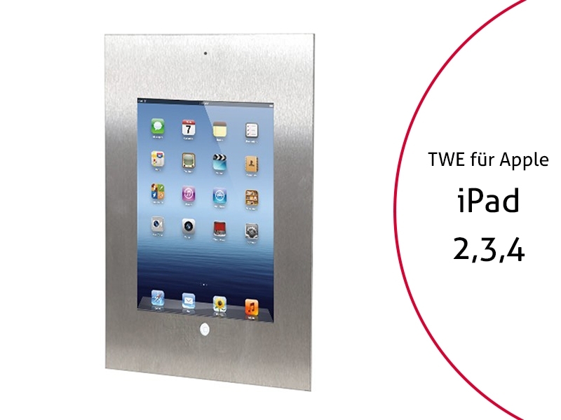 TabLines TWE027E Tablet Wandeinbau Apple iPad 2-3-4, DS, HB TabLines TWE027E Tablet Wandeinbau Apple iPad 2-3-4, DS, HB