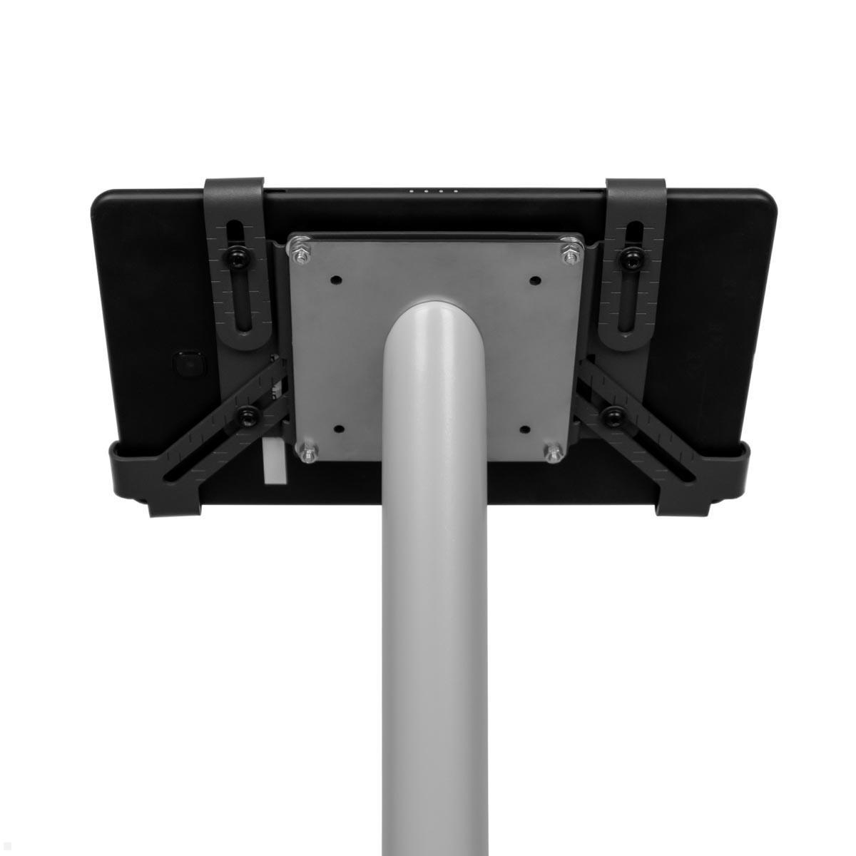 TabLines TBSfix001S Bodenständer mit Universal Tablethalter bis 11 Zoll, Rückansicht mit VESA Adapter TabLines TBSfix001S Bodenständer mit Universal Tablethalter bis 11 Zoll, Rückansicht mit VESA Adapter