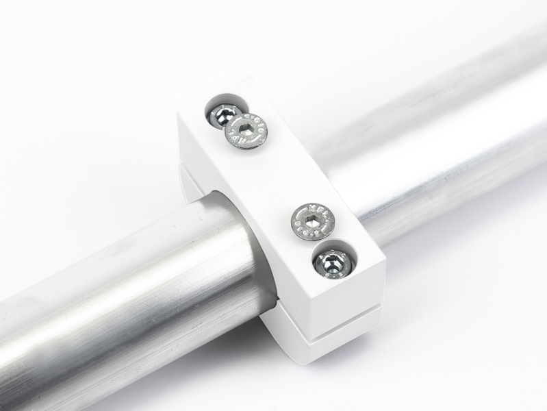 MonLines MBR30W Befestigungsring für Säulen 26-30mm weiß  Montage MonLines MBR30W Befestigungsring für Säulen 26-30mm weiß  Montage