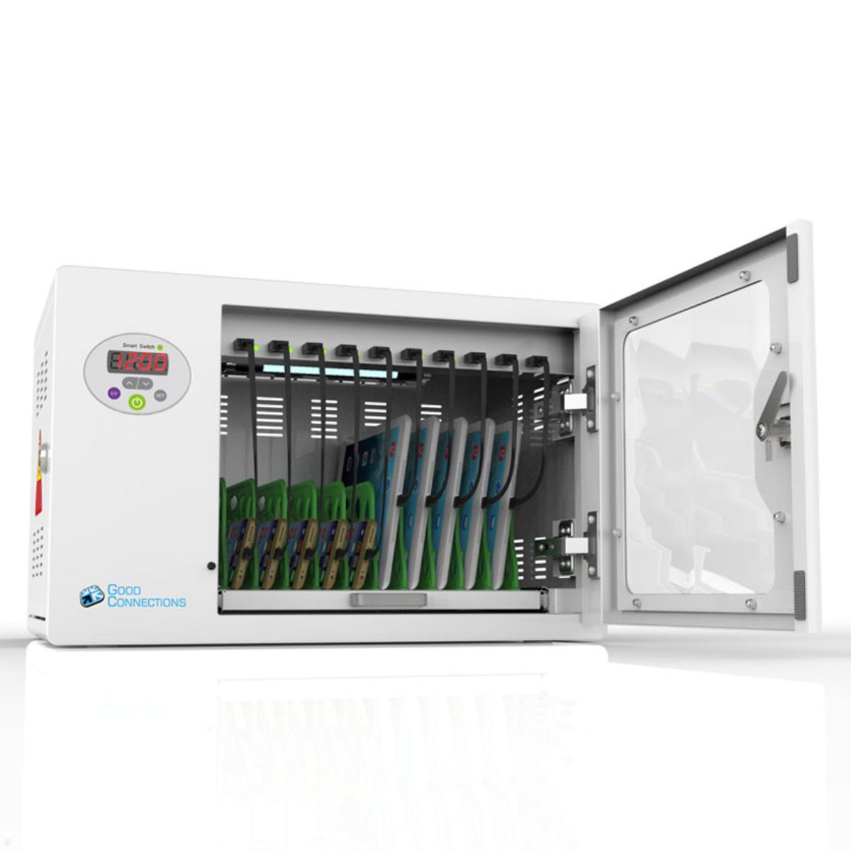 Good Connections ANTARES T10 Tablet Ladeschrank 10 Geräte, grau (PCT01-A10G), USB-Ladekabel Good Connections ANTARES T10 Tablet Ladeschrank 10 Geräte, grau (PCT01-A10G), USB-Ladekabel