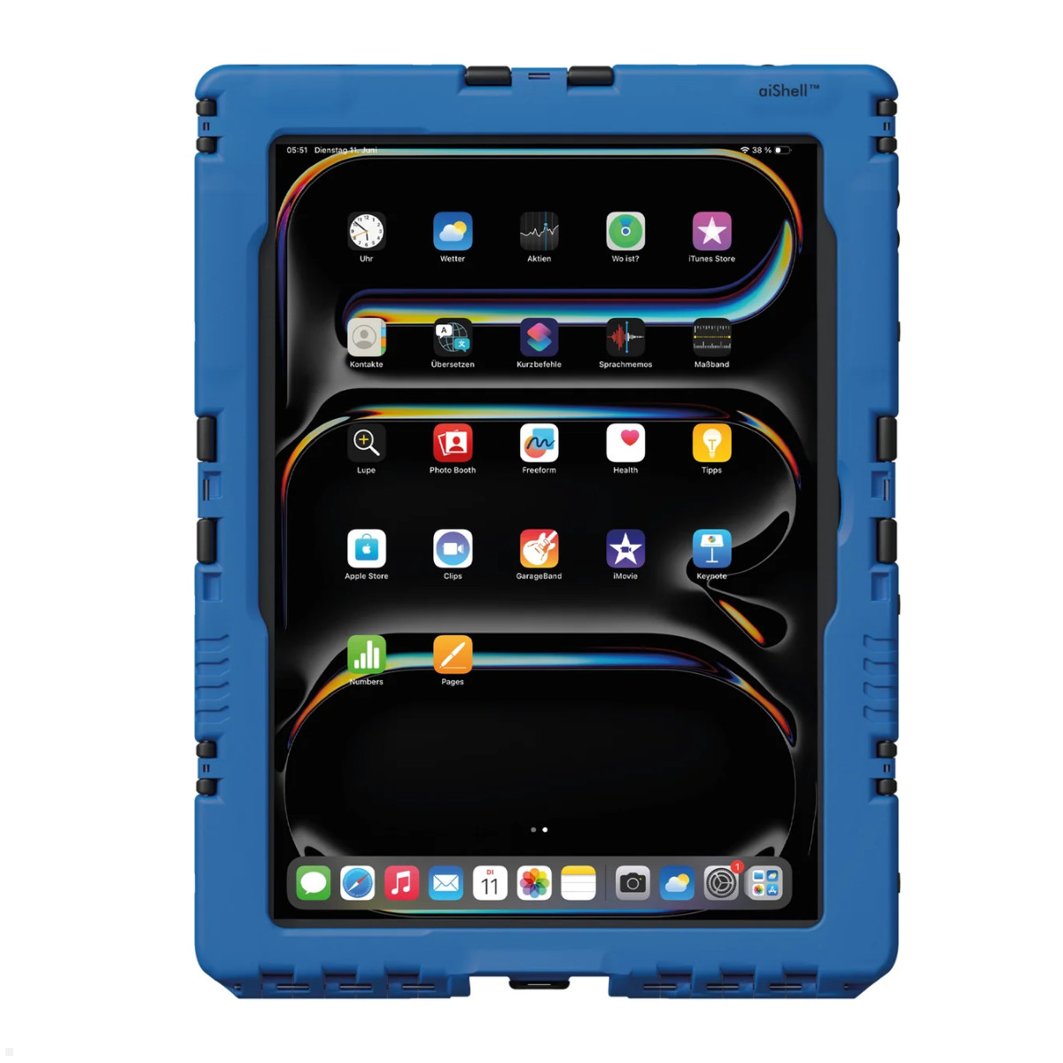 Andres Industries aiShell Pro 11 für Apple iPad Pro 11.0 (M4), blau