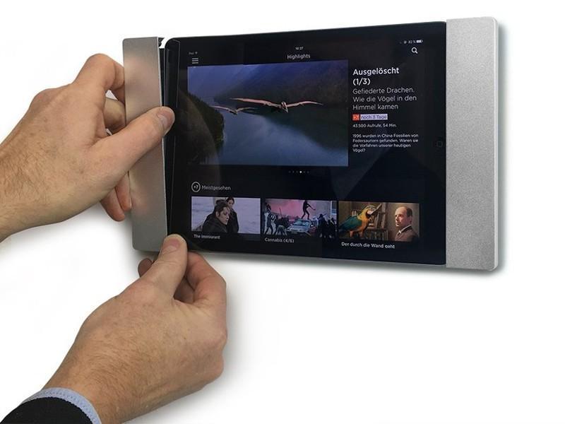 smart things sDock Fix A 12.9 (3./4. Gen.) iPad Wandhalterung, schwarz, Halterung Montage smart things sDock Fix A 12.9 (3./4. Gen.) iPad Wandhalterung, schwarz, Halterung Montage