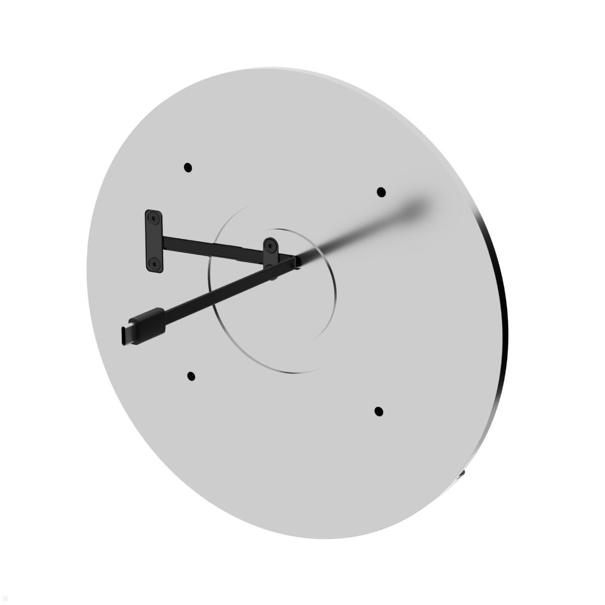 Displine Moonlight Wall Apple iPad 10.9 (10.Gen) Wandhalter USB-C, silber eloxiert, Rückseite Displine Moonlight Wall Apple iPad 10.9 (10.Gen) Wandhalter USB-C, silber eloxiert, Rückseite