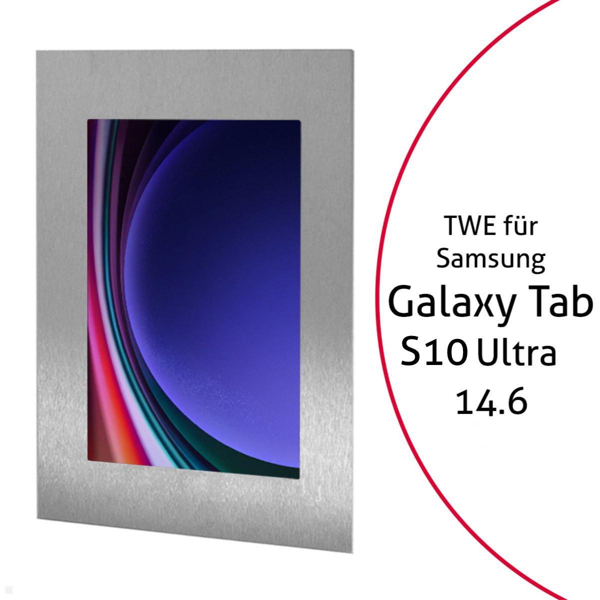 TabLines TWE123E Tablet Wandeinbau für Samsung Tab S10 Ultra 14.6, Edelstahl TabLines TWE123E Tablet Wandeinbau für Samsung Tab S10 Ultra 14.6, Edelstahl