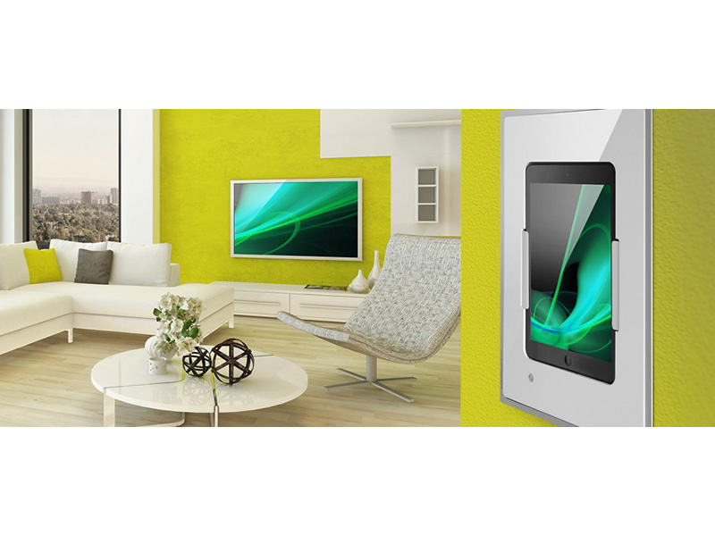 iRoom miniDock motorisiert iPad Mini 1-3 Glas schwarz (53miniDock-b-m)