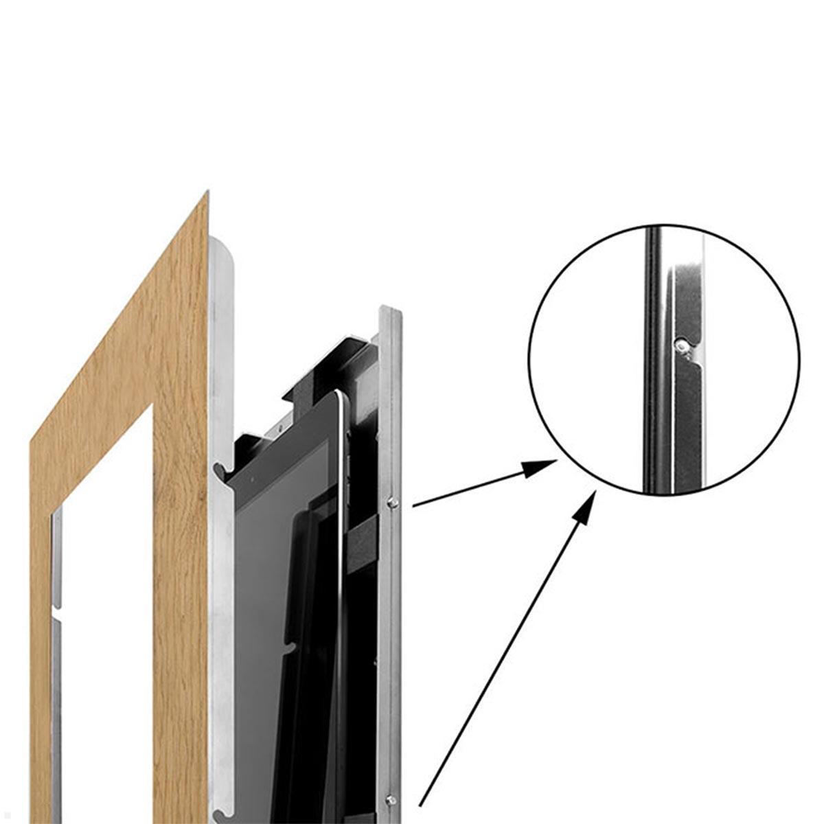 TabLines TWE088O Tablet Wandeinbau für Apple iPad 10.2 (7./8./9. Gen), DS, Eiche, einfaches Einhängen TabLines TWE088O Tablet Wandeinbau für Apple iPad 10.2 (7./8./9. Gen), DS, Eiche, einfaches Einhängen