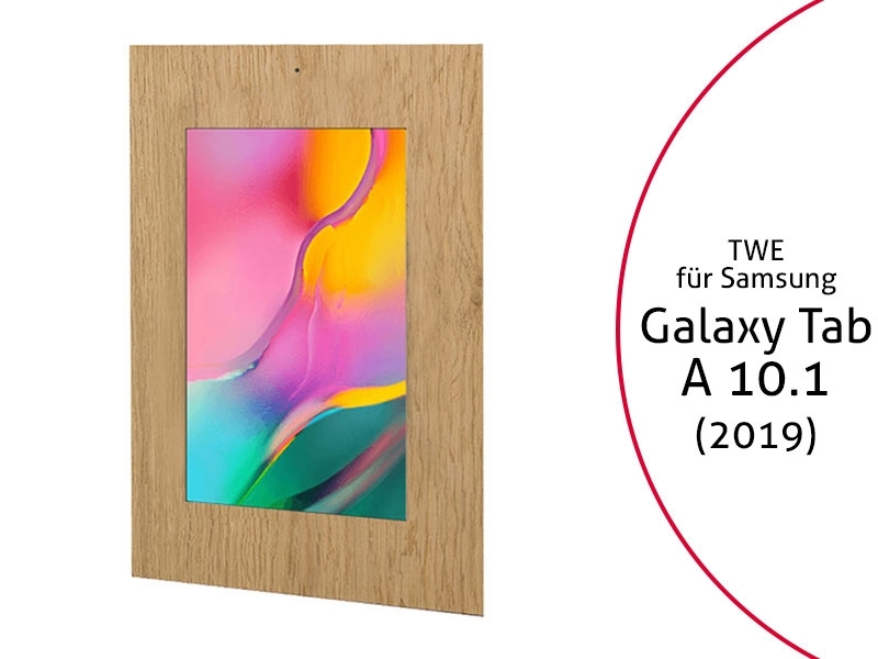 TabLines TWE080O Tablet Wandeinbau für Samsung Galaxy Tab A 10.1 (2019), DS, Eiche TabLines TWE080O Tablet Wandeinbau für Samsung Galaxy Tab A 10.1 (2019), DS, Eiche