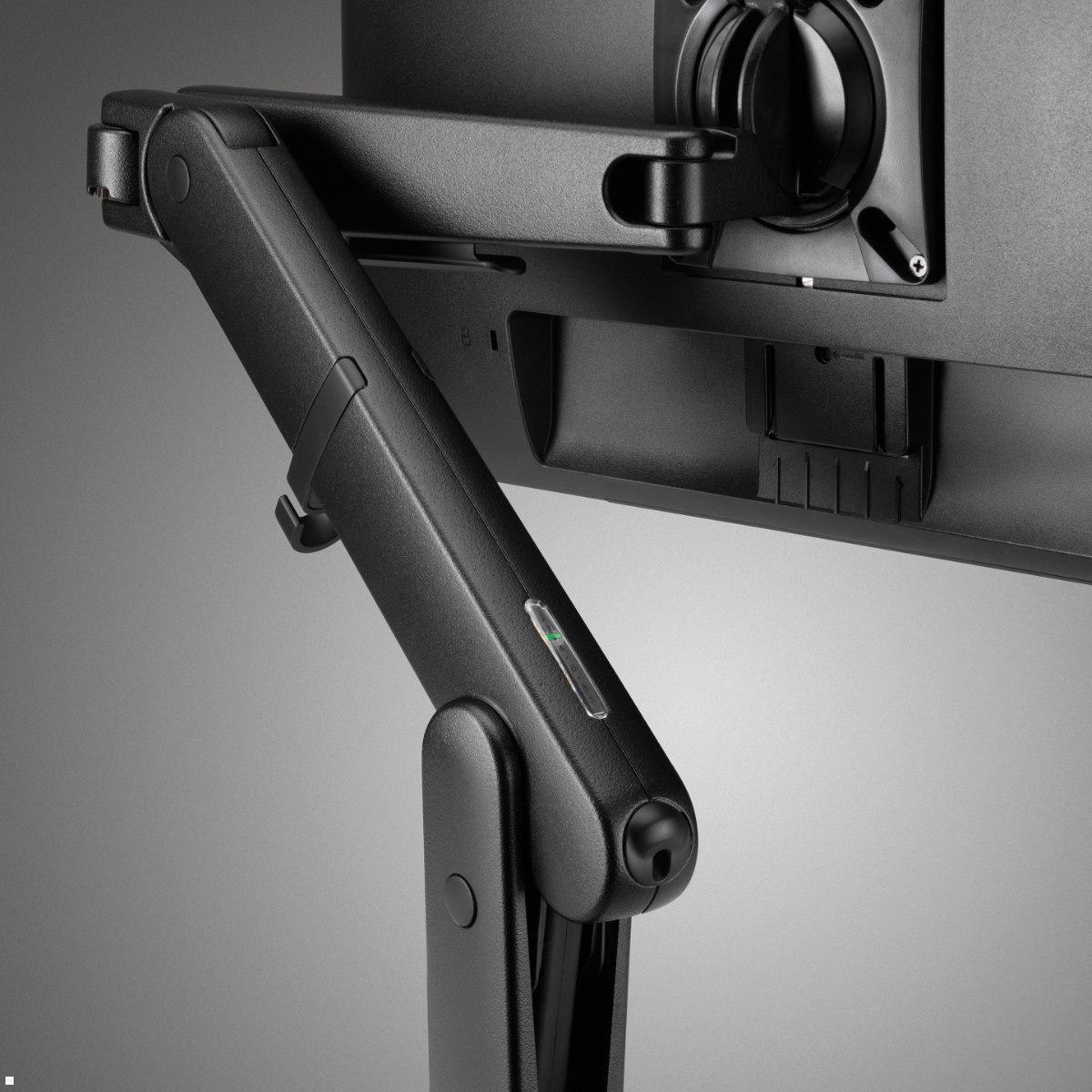 Monitor Tischhalterung mit Tischklemme CBS Ollin in Schwarz, Detail Monitor Tischhalterung mit Tischklemme CBS Ollin in Schwarz, Detail