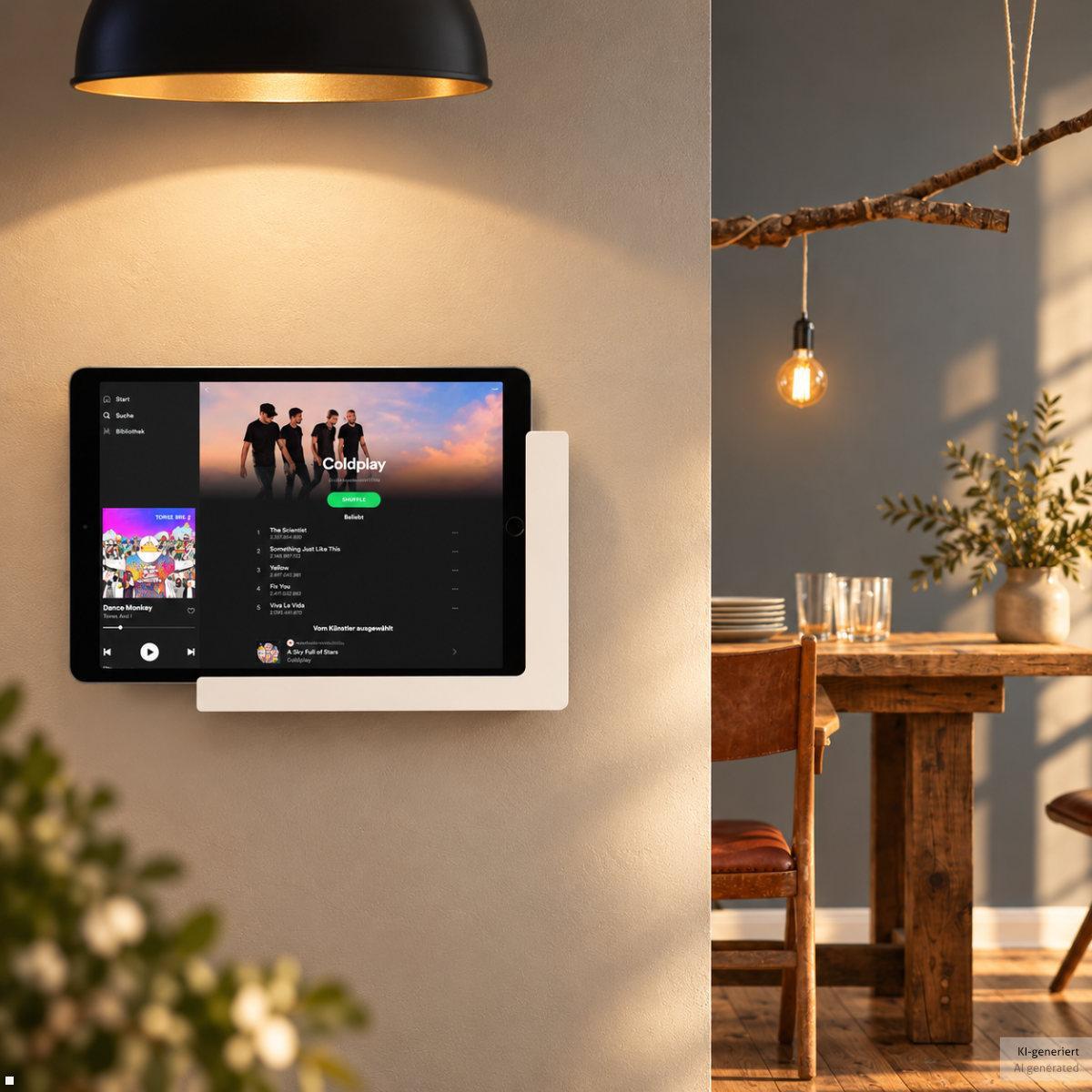 TabLines TWP058 Tablet Wandhalterung für Samsung Tab S12 Ultra 14.6, Room Manager SmartHome