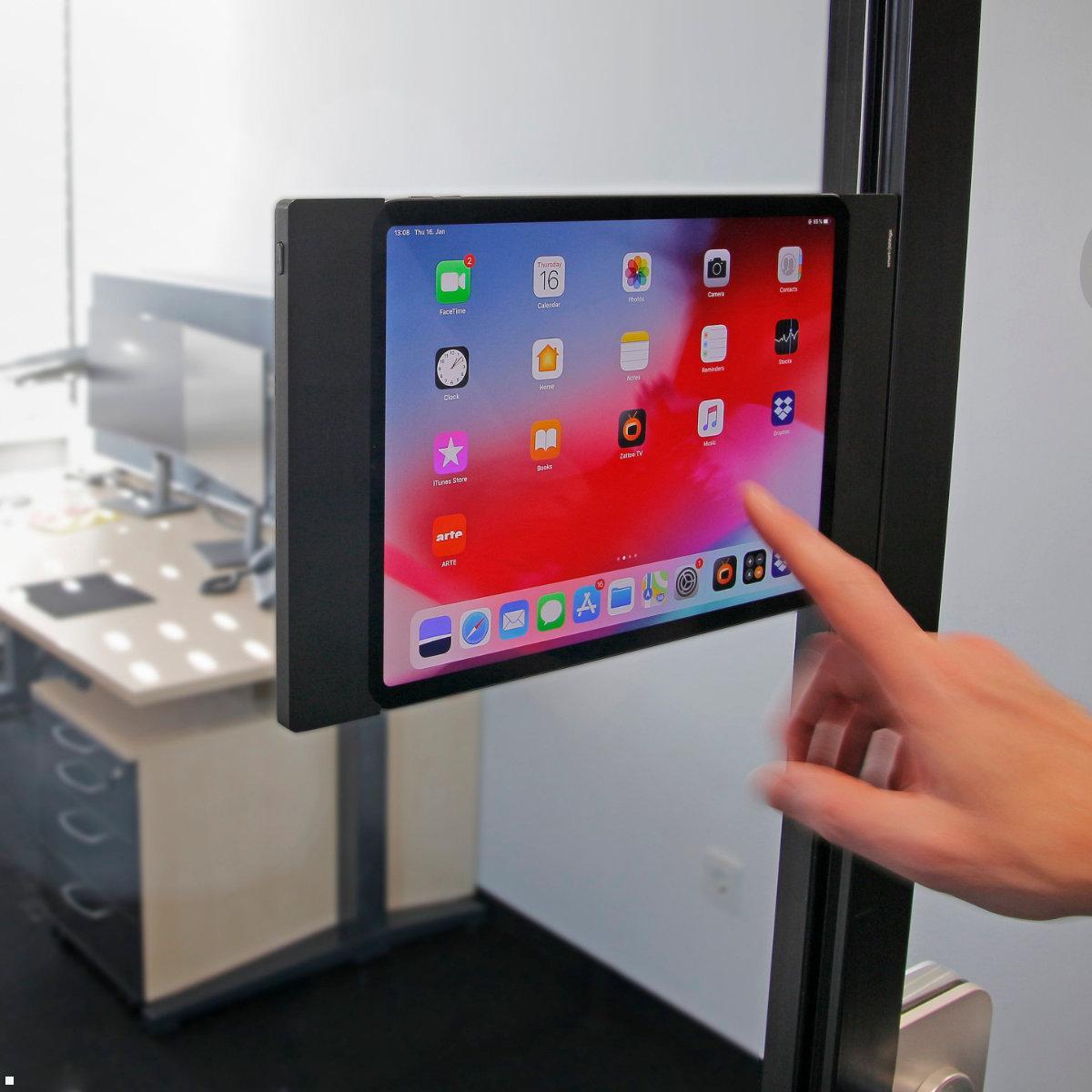 smart things sDock Fix Wandhalter Samsung Tab S7+ / S7FE / S8+ 12.4, schwarz, Raumbuchung smart things sDock Fix Wandhalter Samsung Tab S7+ / S7FE / S8+ 12.4, schwarz, Raumbuchung