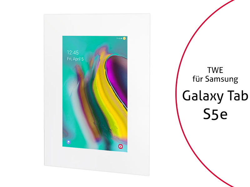 TabLines TWE085W Tablet Wandeinbau für Samsung Tab S5e, weiß TabLines TWE085W Tablet Wandeinbau für Samsung Tab S5e, weiß