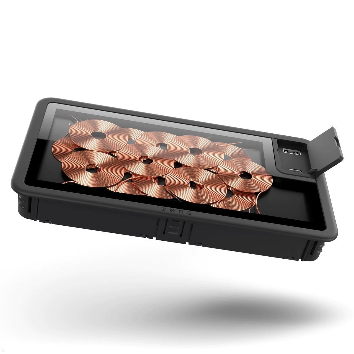 Einbau Qi Ladestation mit USB, Zens Liberty ZEBI09G, Glas Einbau Qi Ladestation mit USB, Zens Liberty ZEBI09G, Glas