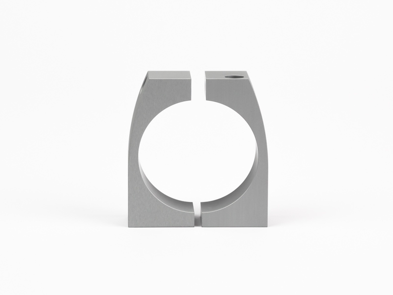 MonLines MBR55S Befestigungsring für Säulen 51-55mm silber front MonLines MBR55S Befestigungsring für Säulen 51-55mm silber front