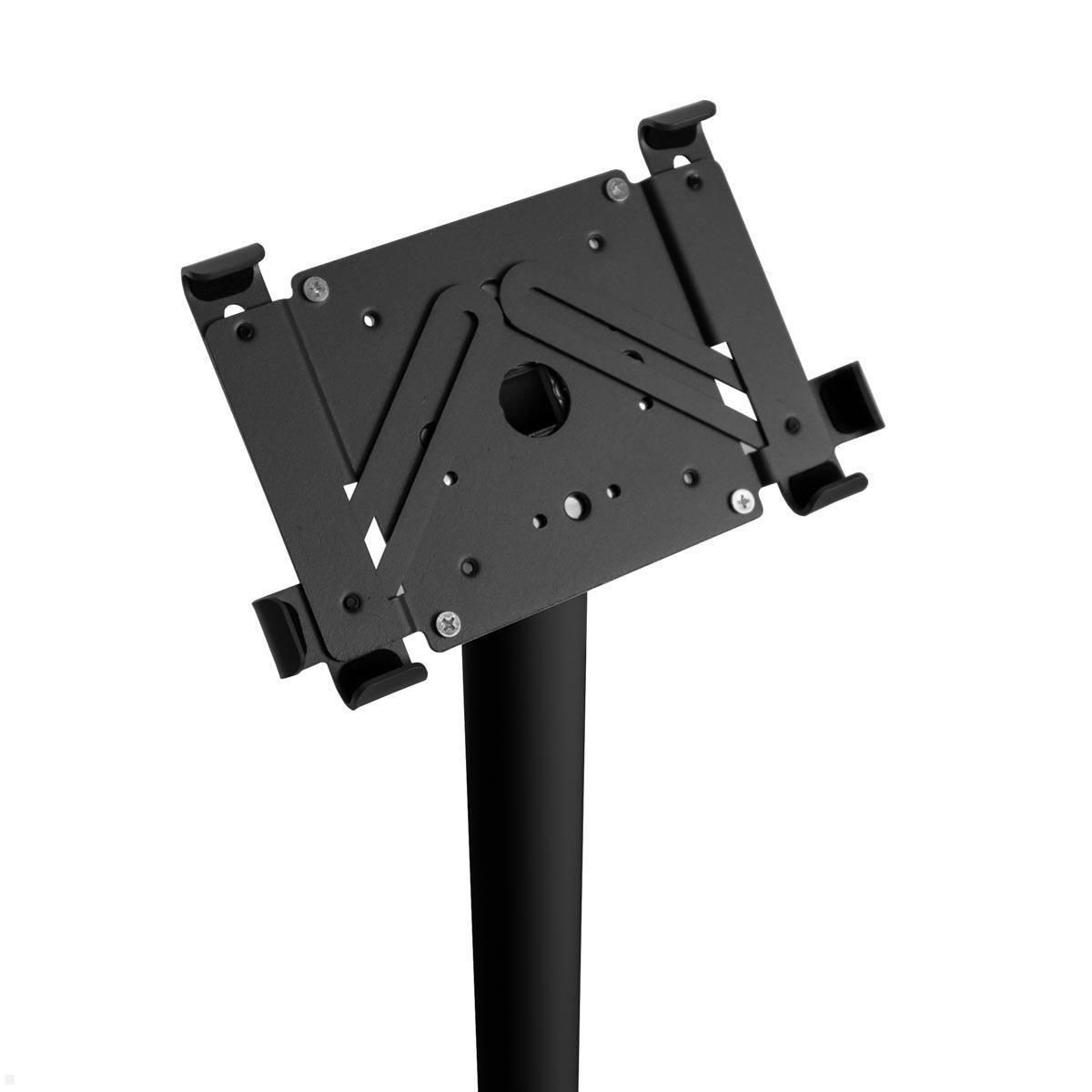 TabLines TBSfix002B Bodenständer mit Universal Tablethalter bis 12.9 Zoll, Frontansicht TabLines TBSfix002B Bodenständer mit Universal Tablethalter bis 12.9 Zoll, Frontansicht