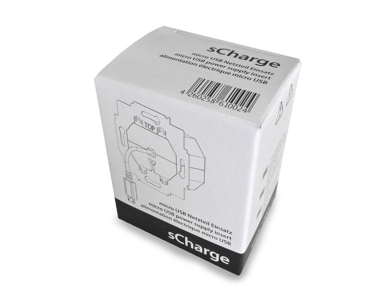 smart things sCharge Unterputz Netzteil Verpackung