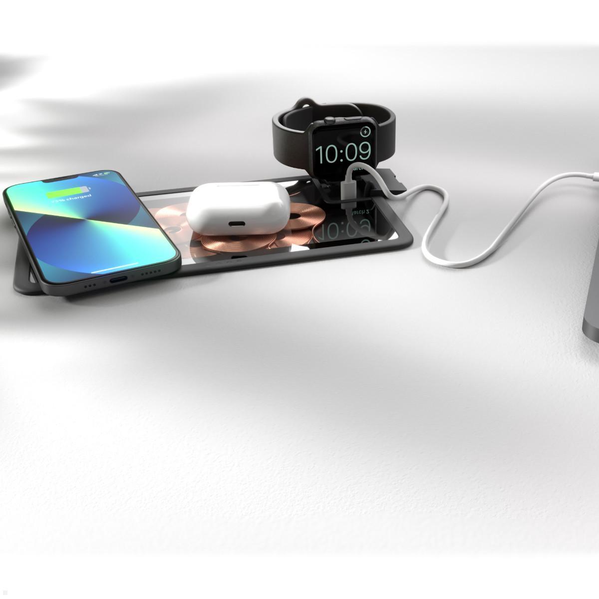 Einbau Qi Ladestation mit USB, Zens Liberty ZEBI09G, Glas mit Geräten, Anwendung Smartphone Applewatch Einbau Qi Ladestation mit USB, Zens Liberty ZEBI09G, Glas mit Geräten, Anwendung Smartphone Applewatch