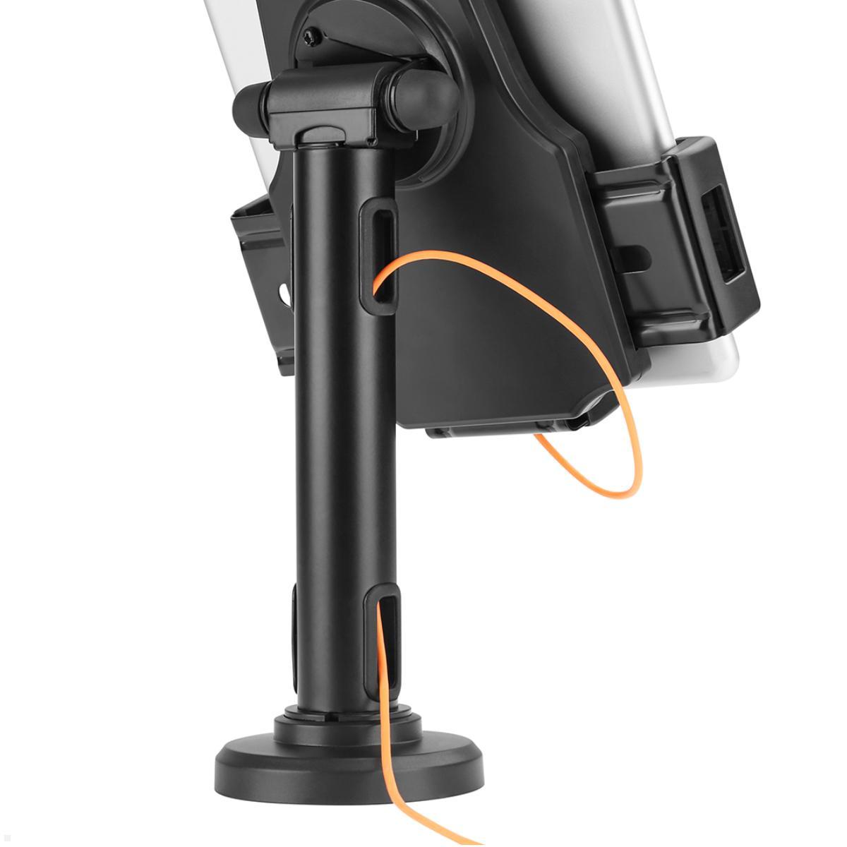 TabLines TTH004B Tablet Tischhalter / Kassenständer bis 10.5 Zoll, DS, schwarz Kabelführung TabLines TTH004B Tablet Tischhalter / Kassenständer bis 10.5 Zoll, DS, schwarz Kabelführung