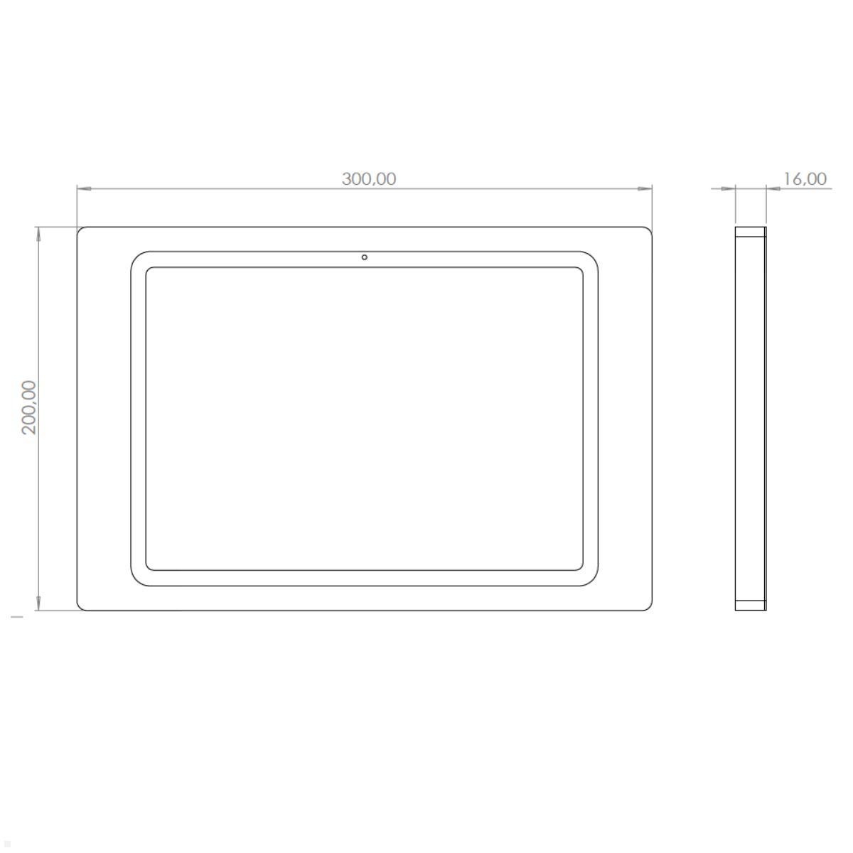 TabLines TWH067 Wandhalterung für Apple iPad 11.0 (11. Gen.) Maße