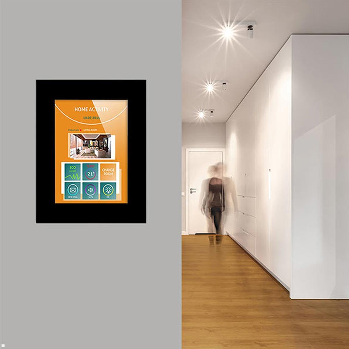 TabLines TWE116B Tablet Wandeinbau für Apple iPad Pro 11.0 (M4), schwarz, Smart Home
