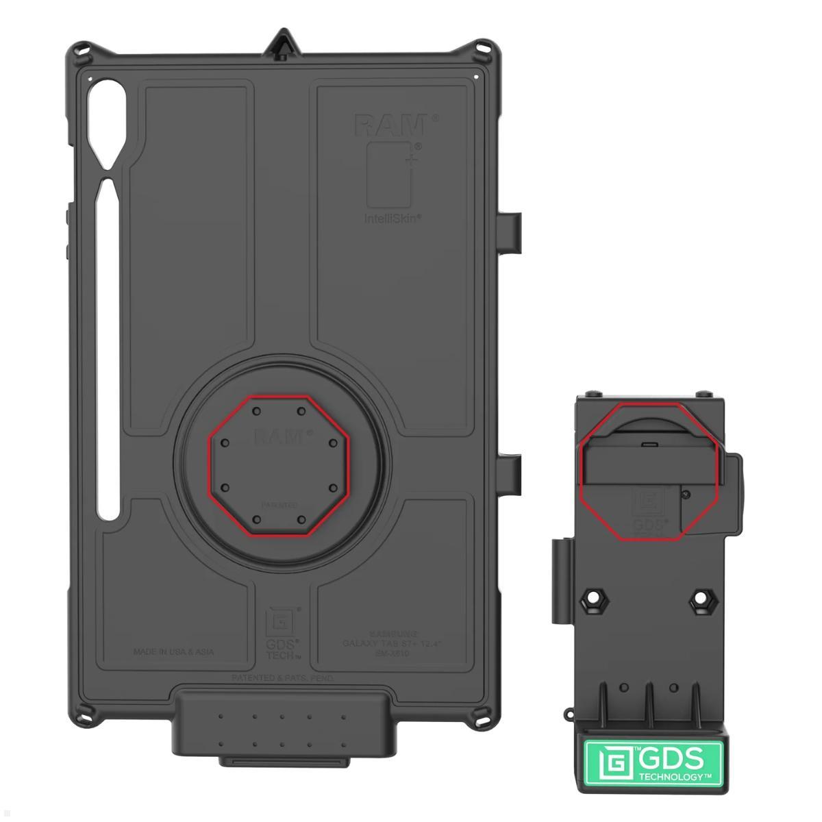 RAM Mounts GDS Uni-Conn Dock gefedert USB-C (RAM-GDS-DOCK-V12-U1CPU), USB-C Anschluss