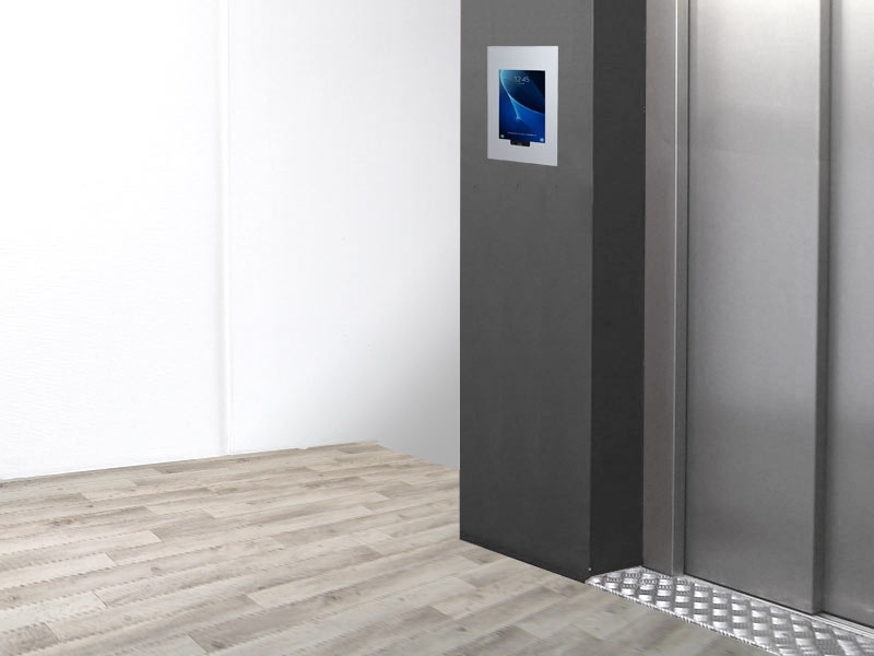 TabLines TWE049S Tablet Wandeinbau für Samsung Tab A 10.1 - HB, silber Anwendungsbeispiel TabLines TWE049S Tablet Wandeinbau für Samsung Tab A 10.1 - HB, silber Anwendungsbeispiel