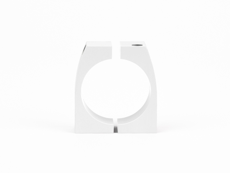 MonLines MBR55W Befestigungsring für Säulen 51-55mm weiß front MonLines MBR55W Befestigungsring für Säulen 51-55mm weiß front