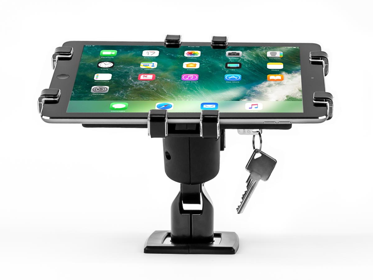 Gripzo Tablet Tisch Halterung schwenkbar 7-11 Zoll DS, schwarz Anwendung mit Tablet