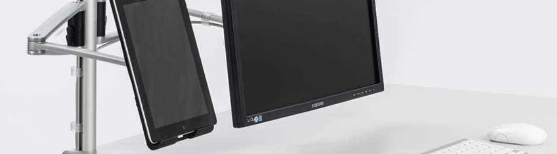 Tablethalterung für Systemschienen Tablethalterung für Systemschienen