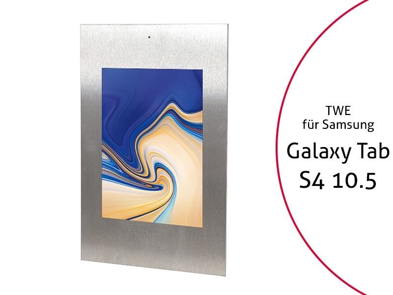 TabLines TWE066E Tablet Wandeinbau für Samsung Tab S4 10.5, DS, Edelstahl TabLines TWE066E Tablet Wandeinbau für Samsung Tab S4 10.5, DS, Edelstahl